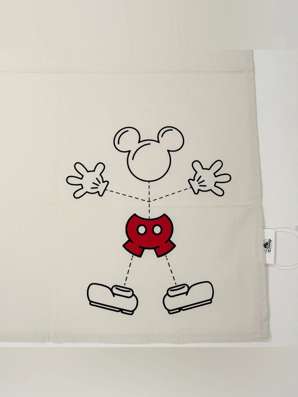 Set of 4 Disney Parks Mickey Mouse Kitchen Dish Towels White Red Cotton NWT